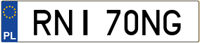Trailer License Plate